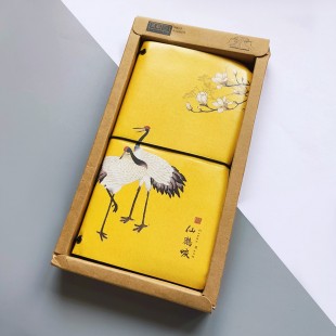 Шкіряний блокнот у подарунковій упаковці "Японський журавель"